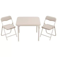 Folding Kids Table and Chair Set, Portable Activity Furniture, Metal Frame, for Classroom