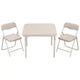Folding Kids Table and Chair Set, Portable Activity Furniture, Metal Frame, for Classroom