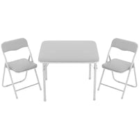 Ensemble table et chaises pliantes pour enfants, mobilier d'activités portable, cadre métallique, pour salle de classe