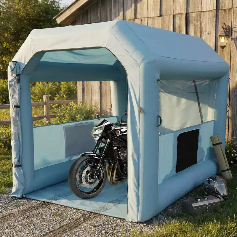 Cabine de peinture gonflable - Tente de pulvérisation portable avec filtration HEPA à 3 couches, souffleur de 480 W, tissu Oxford 210D pour voiture et meubles