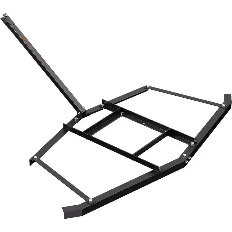 Herse de décompactage robuste en acier pour allée, 66 pouces de largeur, barres réglables et attelage à goupille, supporte jusqu'à 22,7 kg, pour VTT/UTV/tracteur de pelouse