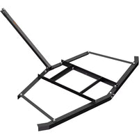 Herse de décompactage robuste en acier pour allée, 66 pouces de largeur, barres réglables et attelage à goupille, supporte jusqu'à 22,7 kg, pour VTT/UTV/tracteur de pelouse