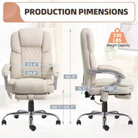 Chaise de bureau de direction chauffante et massante EROMMY