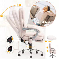 Chaise de bureau de direction chauffante et massante EROMMY