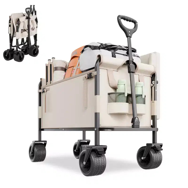 Chariot pliable convertible en banc, capacité de charge 550 lb, capacité 220 litres pour le camping