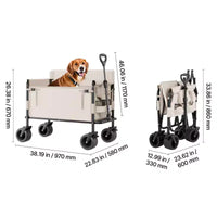 Chariot pliable convertible en banc, capacité de charge 550 lb, capacité 220 litres pour le camping