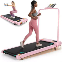 Tapis de course KRISRATE 6 en 1 de 3,5 CV avec plateforme vibrante et inclinaison de 12 %/15 %, tapis de course pliable sous le bureau pour la maison, le bureau