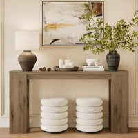 Console rustique de 63 pouces avec rangement, Table de canapé longue et étroite pour entrée, Derrière le canapé