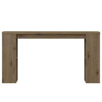 Console rustique de 63 pouces avec rangement, Table de canapé longue et étroite pour entrée, Derrière le canapé