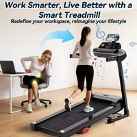 Tapis de course en promotion avec inclinaison, Tapis de course portables pour la maison, Tapis de marche incliné avec poignée, Tapis de marche pliable