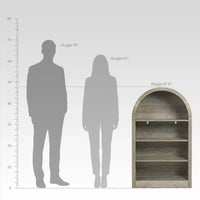 NEWLAYOUT Étagère haute à 4 niveaux, bibliothèque au sol ouverte en bois de 121 cm