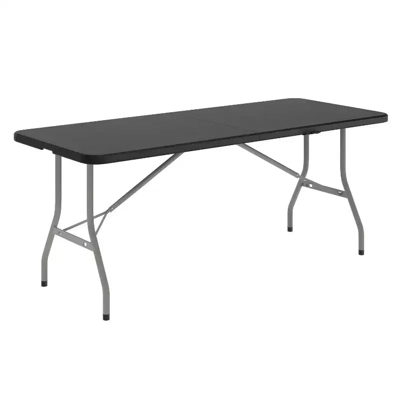 Flash Furniture Table pliante en plastique de 1,8 m à deux volets