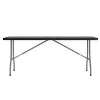 Flash Furniture Table pliante en plastique de 1,8 m à deux volets