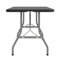 Flash Furniture Table pliante en plastique de 1,8 m à deux volets