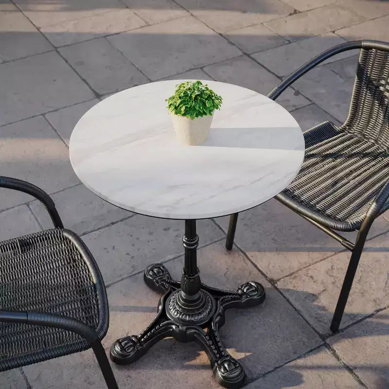 Plateau de table enveloppé HPL TopGuard Flash Furniture Acadia, bord sans joint, résistant aux rayures et aux taches, qualité commerciale