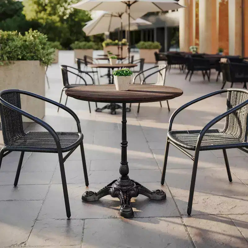 Plateau de table enveloppé HPL TopGuard Flash Furniture Acadia, bord sans joint, résistant aux rayures et aux taches, qualité commerciale