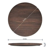 Plateau de table enveloppé HPL TopGuard Flash Furniture Acadia, bord sans joint, résistant aux rayures et aux taches, qualité commerciale