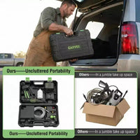 Garvee Nettoyeur haute pression sans fil 20V, 320 PSI, nettoyeur portable avec batterie, buse 6-en-1 canon à mousse pour voiture, patio et maison