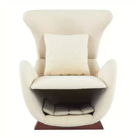 Christopher Knight Home Hudson Fauteuil d'appoint moderne rembourré en tissu avec niche pour animal de compagnie et espace de rangement