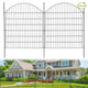 Decorative Garden Fence without door,10 Panels Decorative Fence for Outdoor,Yard, Patio, Animal Barrier Rustproof Metal Wire Panel, 29*30 in