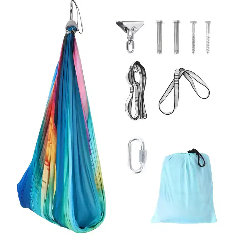 Balançoire Sensorielle - Balançoire thérapeutique double couche 140 x 150 cm pour l'autisme, les troubles du déficit de l'attention avec hyperactivité (TDAH), effet de câlin apaisant, pivotant à 360°, utilisation intérieure/extérieure