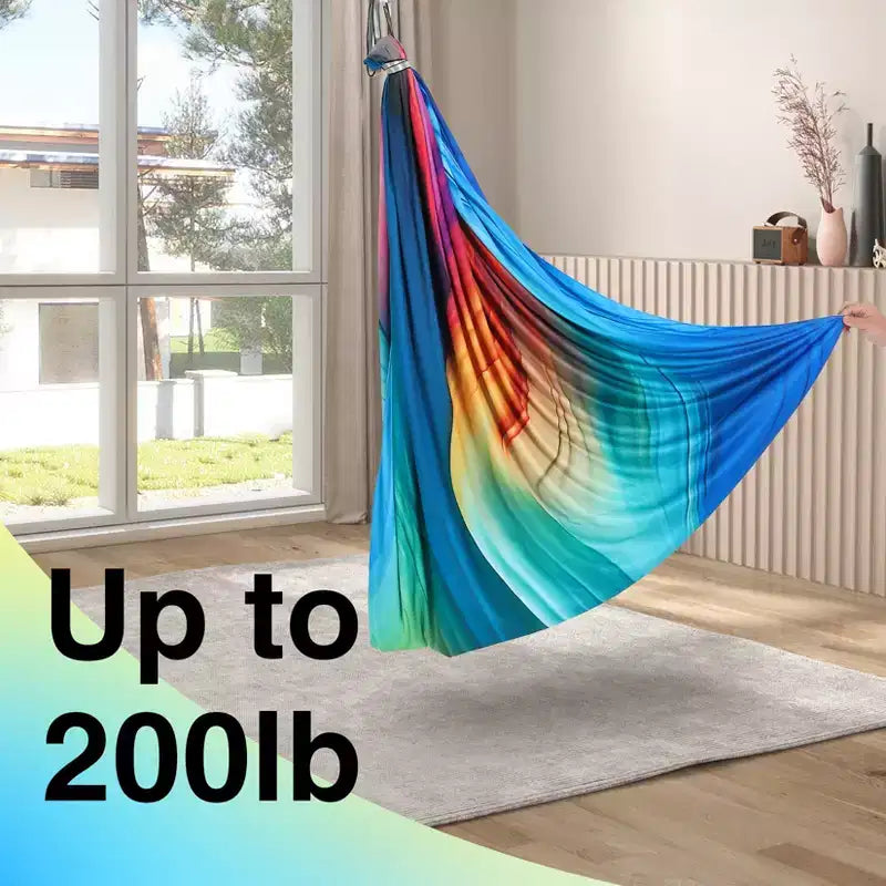 Balançoire Sensorielle - Balançoire thérapeutique double couche 140 x 150 cm pour l'autisme, les troubles du déficit de l'attention avec hyperactivité (TDAH), effet de câlin apaisant, pivotant à 360°, utilisation intérieure/extérieure