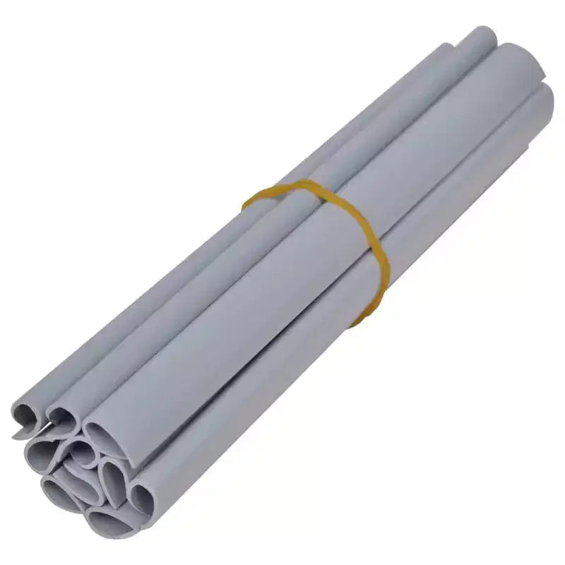 vidaXL Brise-vue de jardin 2 pcs Gris foncé 1377,9 x 7,5 PVC - Gris clair mat 1377,9 x 7,5 1