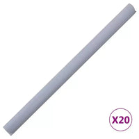 vidaXL Brise-vue de jardin 2 pcs Gris foncé 1377,9 x 7,5 PVC - Gris clair mat 1377,9 x 7,5 1