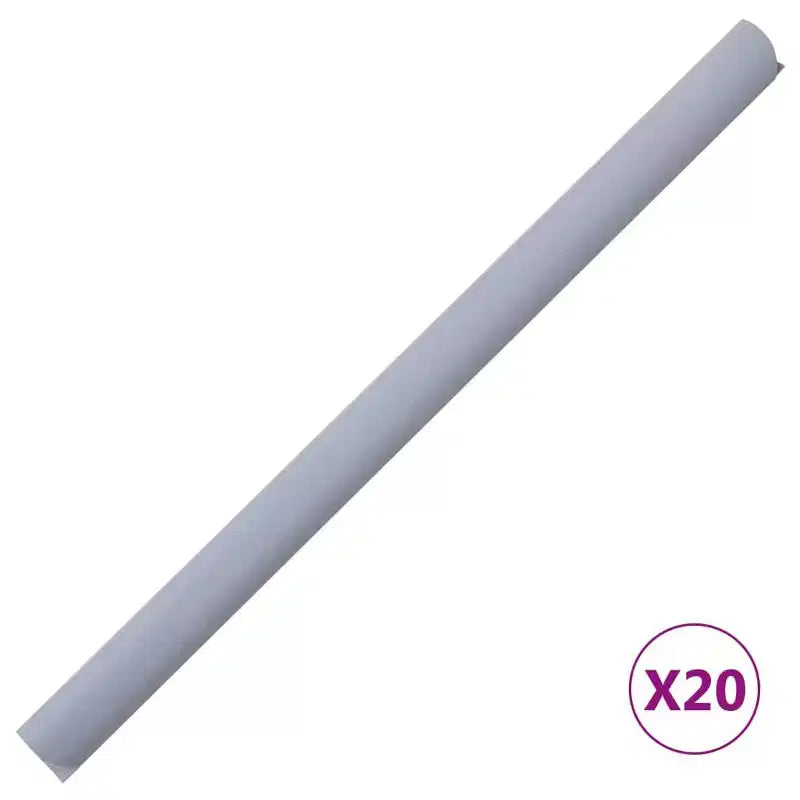 vidaXL Brise-vue de jardin 2 pcs Gris foncé 1377,9 x 7,5 PVC - Gris clair mat 1377,9 x 7,5 1