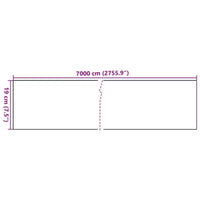 vidaXL Brise-vue de jardin 2 pcs Gris foncé 1377.9 x 7.5 PVC - Vert 2755.9 x 7.5 1