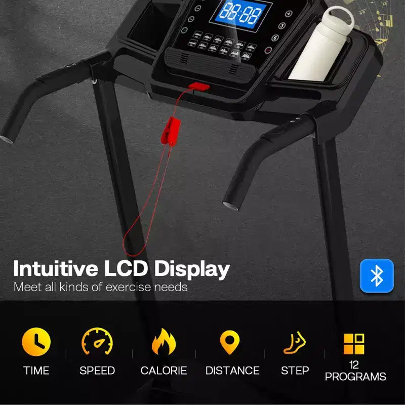Tapis roulant pliable GDFStudio Velocity avec écran LED et inclinaison manuelle