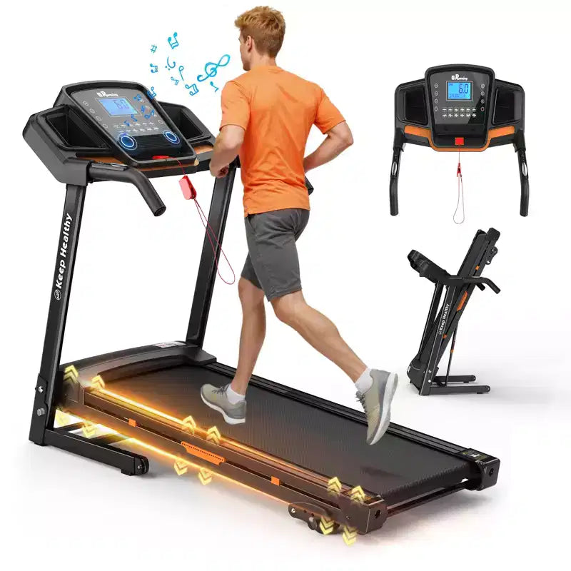 Tapis roulant pliable GDFStudio Velocity avec écran LED et inclinaison manuelle