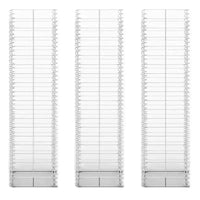 vidaXL Ensemble de gabions 3 pièces en fil galvanise 9,8x9,8x39,4