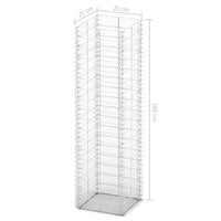vidaXL Ensemble de gabions 3 pièces en fil galvanise 9,8x9,8x39,4