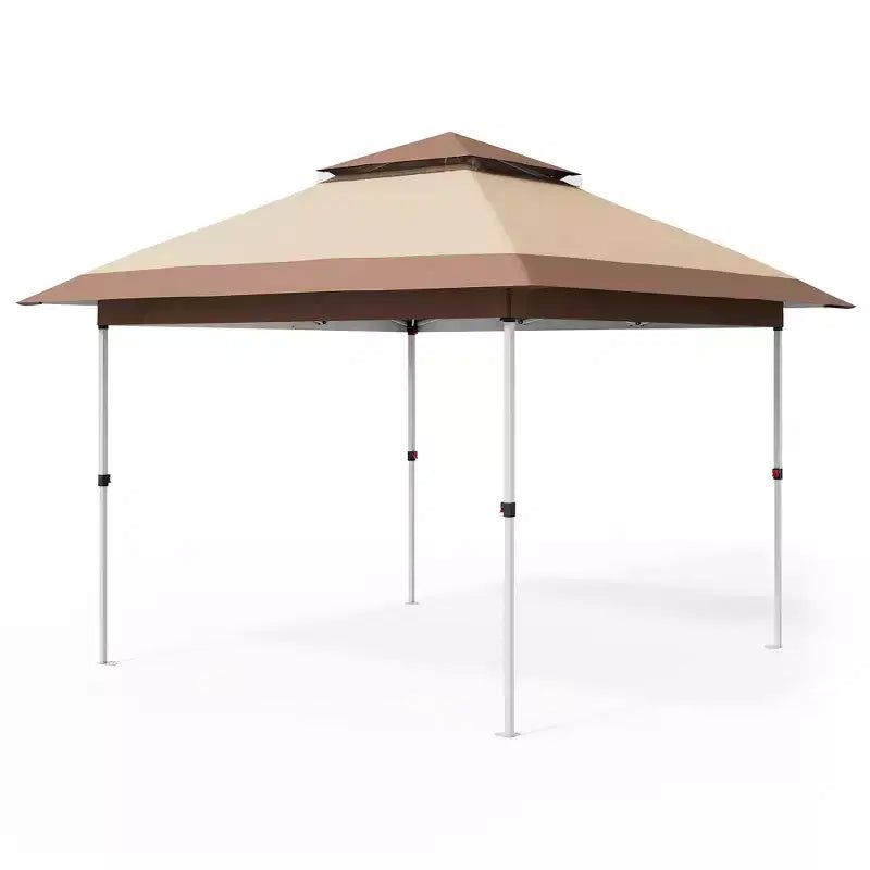 GustoWave 10x10 Ft Pop-Up Gazebo, Instant Waterproof Canopy Tent with Mosquito Netting & Sidewalls, Outdoor Shelter for Patio Garden