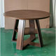 43Round dining table with overlapping edges