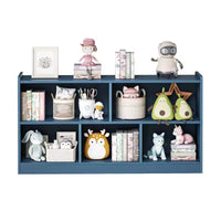 Armoire de rangement en bois pour enfants avec 5 compartiments, bibliothèque Montessori et organisateur de jouets pour chambre d'enfant, salle de jeux, classe et chambre