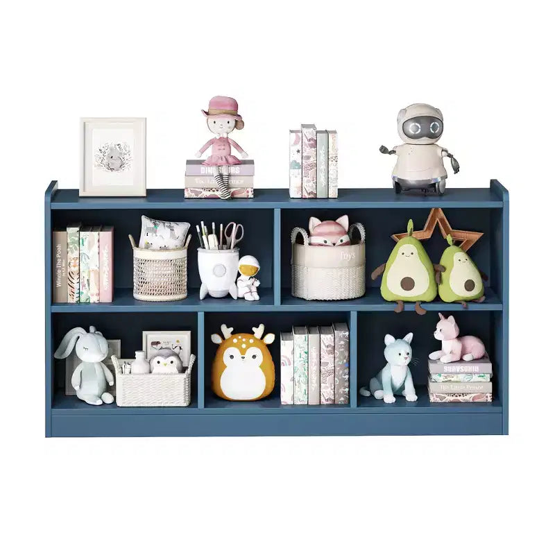 Armoire de rangement en bois pour enfants avec 5 compartiments, bibliothèque Montessori et organisateur de jouets pour chambre d'enfant, salle de jeux, classe et chambre