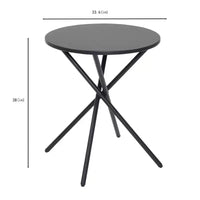 GDFStudio Riane Ensemble bistrot 3 pièces d'extérieur en osier et fer avec coussins