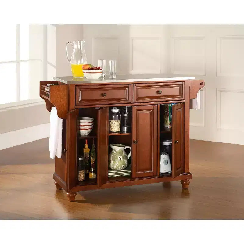 Îlots de cuisine HomeStock avec porte et étagères