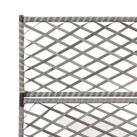 vidaXL Carre sureleve gris en rotin PE, plastique 32,7x11,8x51,2 po, jardinières