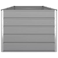 vidaXL Jardinière Gris clair 195 x 100 x 45 cm Acier galvanisé