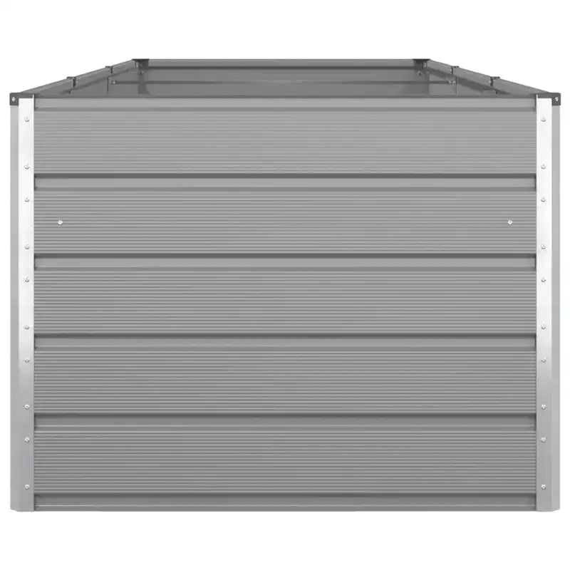vidaXL Jardinière Gris clair 195 x 100 x 45 cm Acier galvanisé