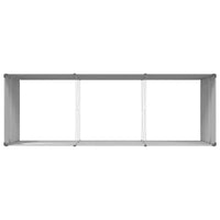vidaXL Jardinière Gris clair 195 x 100 x 45 cm Acier galvanisé
