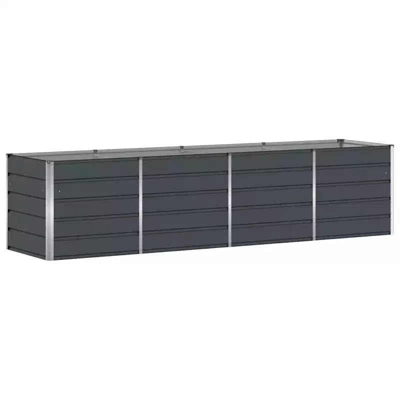 vidaXL Jardinière anthracite 240 x 80 x 75 cm Acier