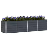 vidaXL Jardinière anthracite 240 x 80 x 75 cm Acier