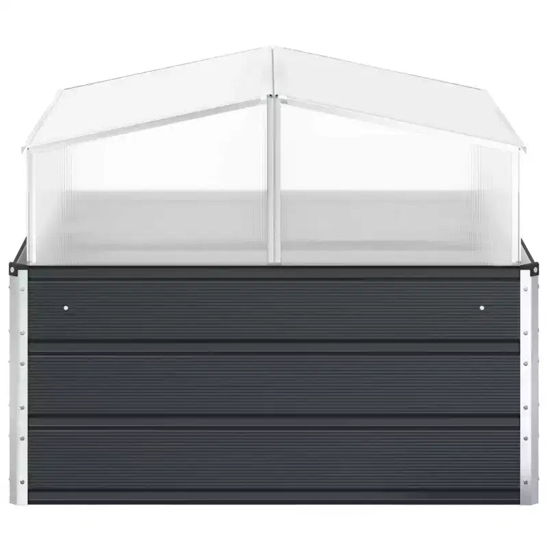 vidaXL Jardinière anthracite 39,37 x 39,37 x 30,31 po acier galvanisé