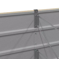 vidaXL Jardinière ivoire 94,49 x 31,50 x 17,72 po acier