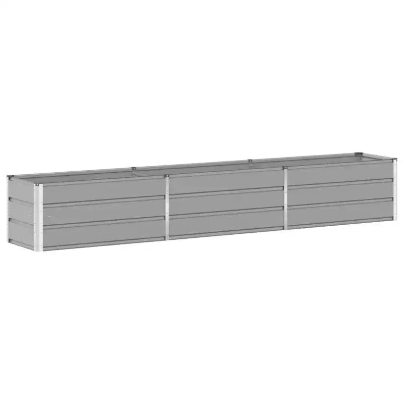 vidaXL Jardinière gris clair 480 x 50 x 45 cm acier galvanise