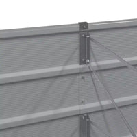 vidaXL Jardinière gris clair 480 x 50 x 45 cm acier galvanise